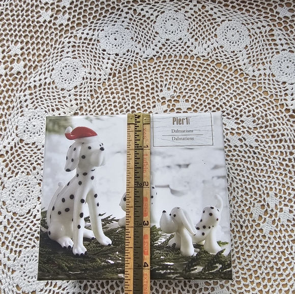 Pier 1 Dalmatian Dog Art Glass- White and Black Used - Picture 15 of 15